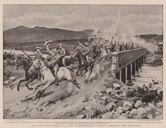 Finalmente en el Estado Libre, los exploradores de Montmorency cruzando la frontera